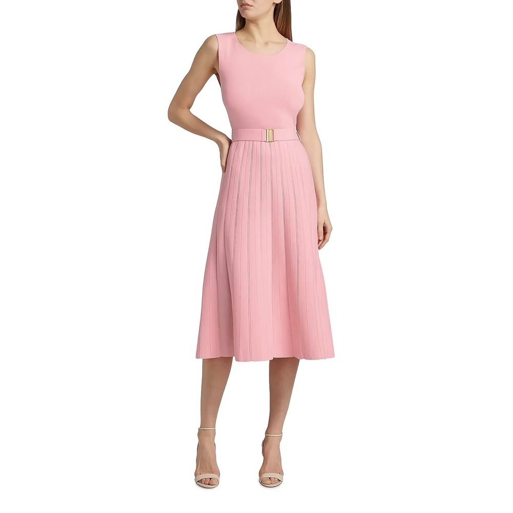 NWT Elie Tahari Summer Fit & Flare Dress / Size XS / Lightweight & Belted